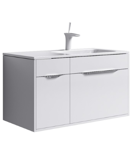 Тумба с умывальником AQWELLA Malaga 92 Белый Mal.01.09/R